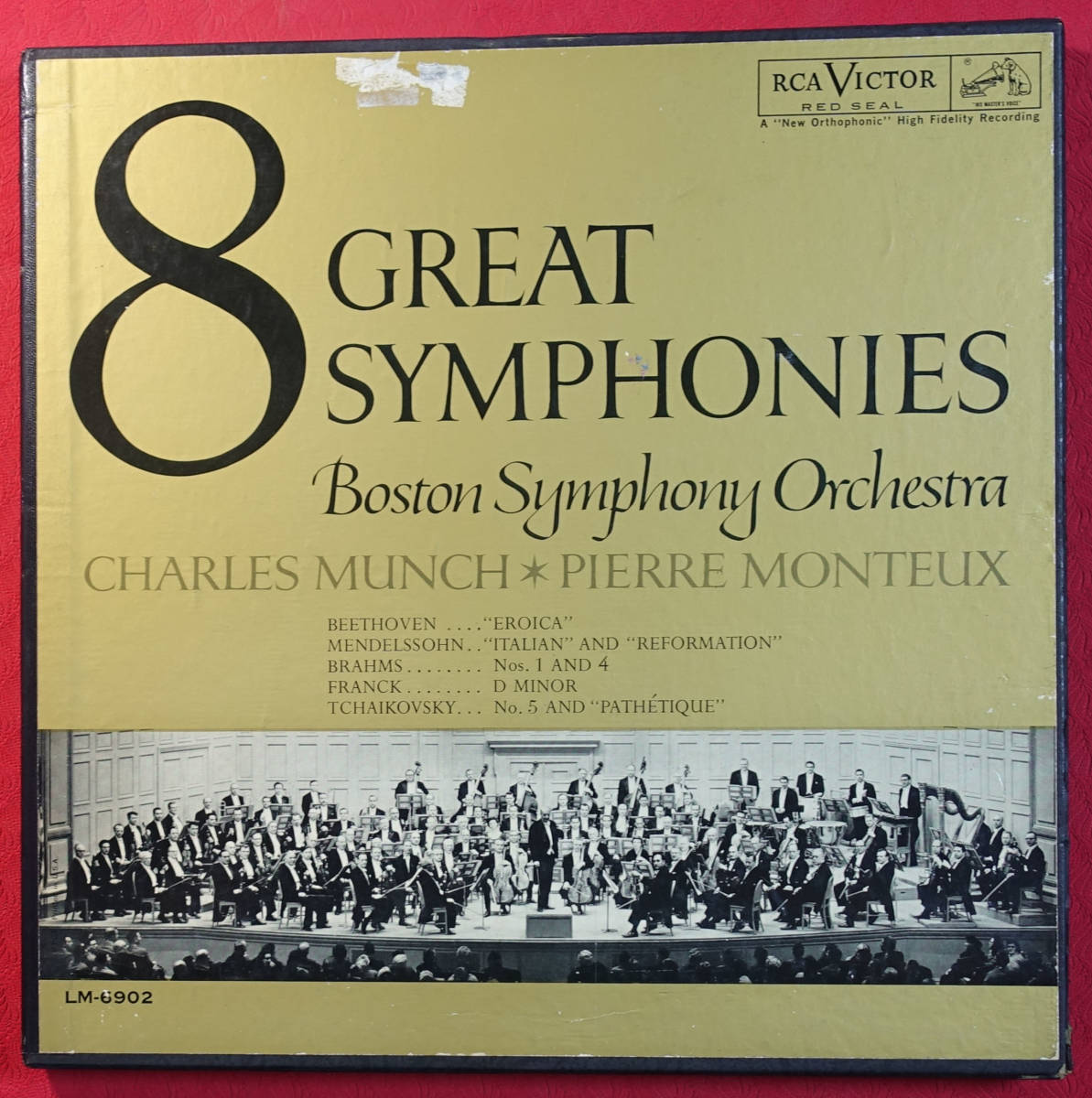 極美! US RCA LM 8 Great Symphonies シャルル・ミュンシュ_画像1