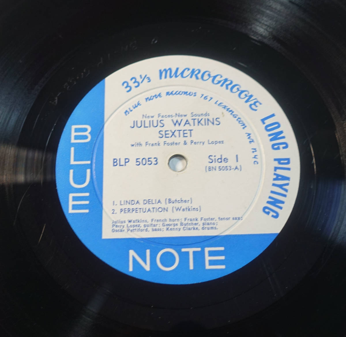 US BLUE NOTE BLP 5053 完全オリジナル New Faces-New Sounds / Julius Watkins Sextet Lexington/DG/EAR/Flat Edge_画像4