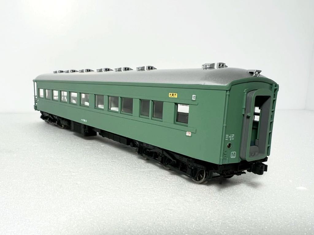 天賞堂 マイテ58-2 品番57028 特急『はと』 客車 (青大将塗装) 基本セット バラシ品 HOゲージ 動作確認済_画像3