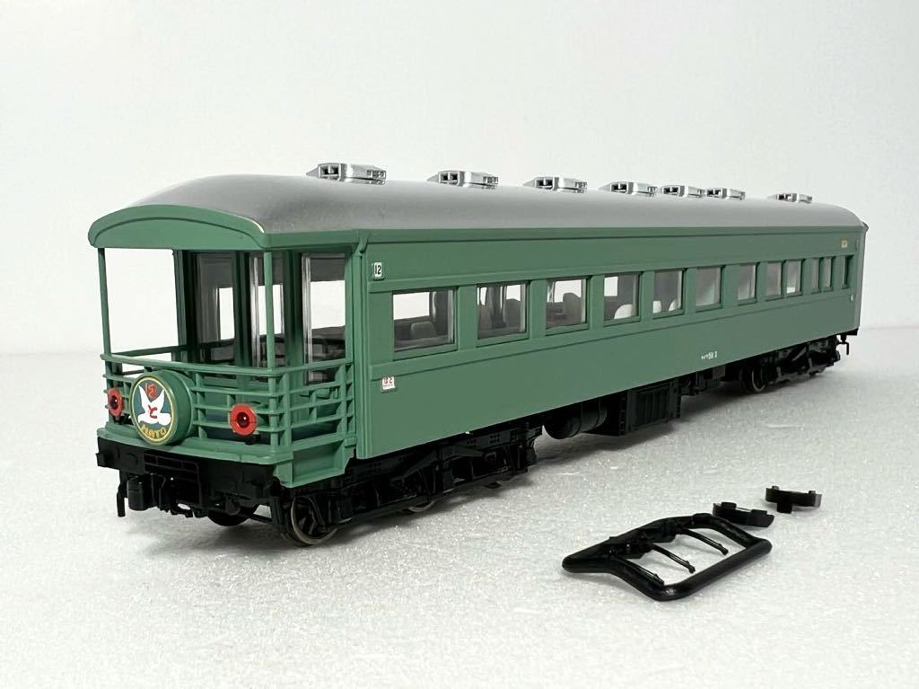 天賞堂 マイテ58-2 品番57028 特急『はと』 客車 (青大将塗装) 基本セット バラシ品 HOゲージ 動作確認済_画像1