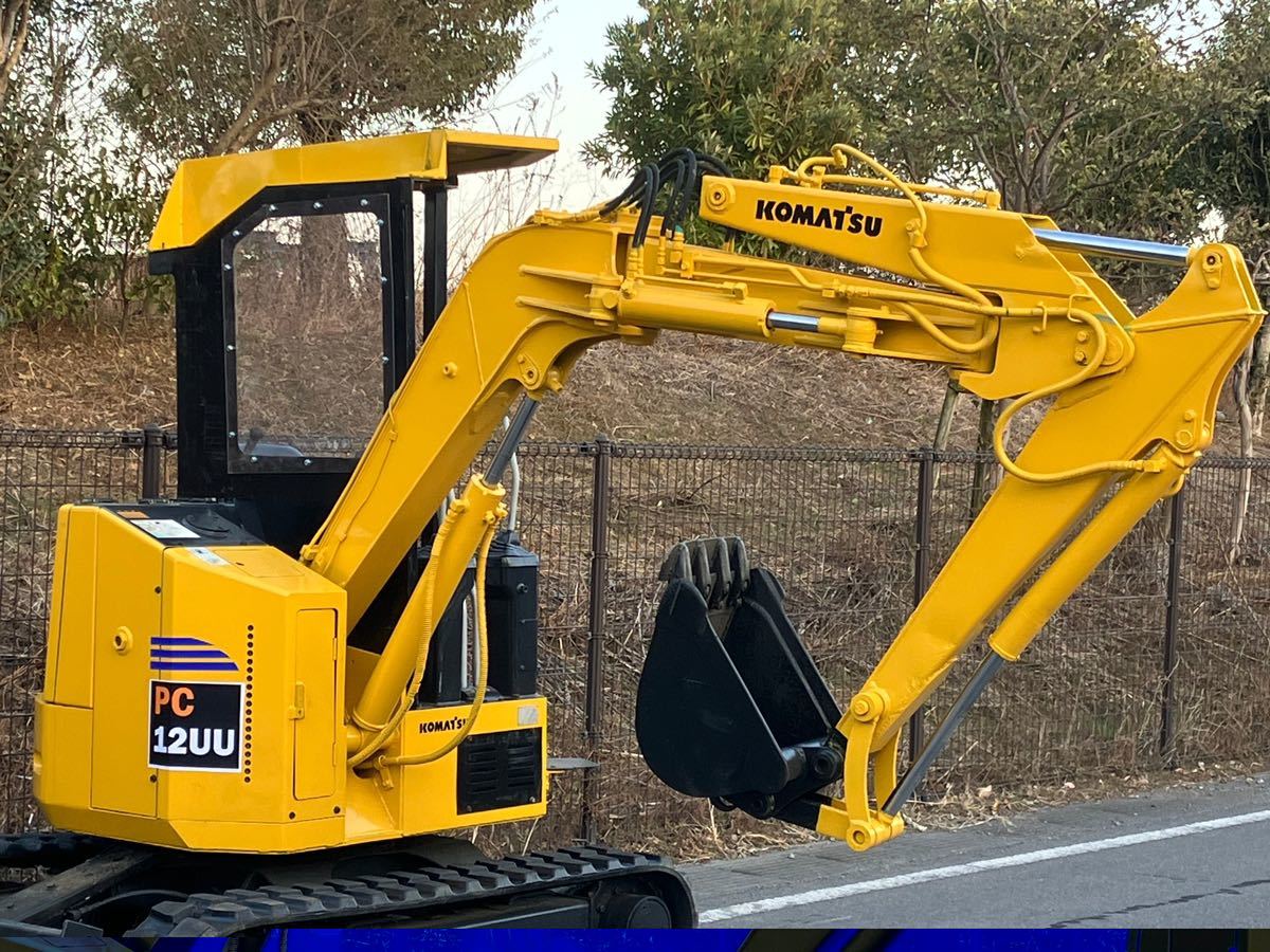 コマツ　PC12UU★2トンクラス★ミニユンボ★油圧シャベル★重機★関東、茨城県、★新品ハサミ★KOMATSU_画像8