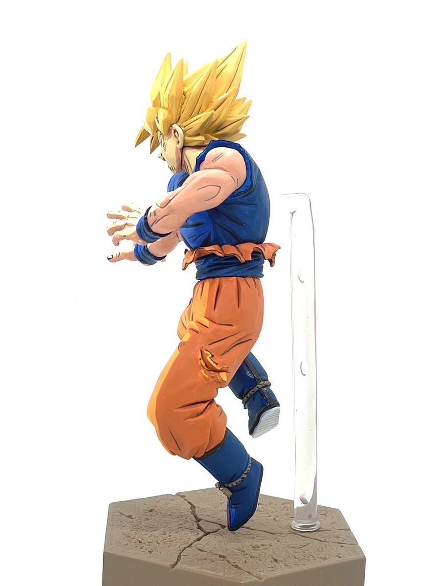 二次元 DRAGON BALL ドラゴンボール 改　フィギュア DXF Fighting Combination vol.6 超サイヤ人孫悟空 二次元彩色 リペイント 2D 元箱なし_画像7