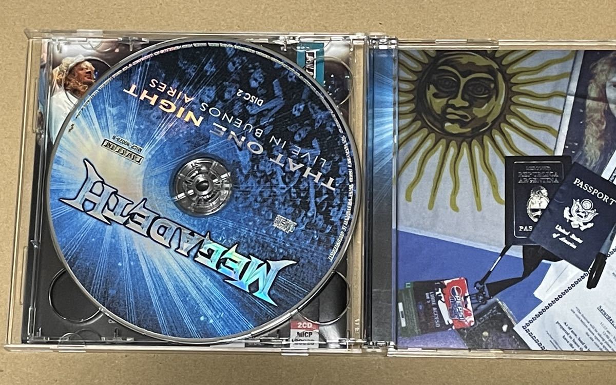 送料込 Megadeth - That One Night Live In Buenos Aires CD2枚組 / ザット・ワン・ナイト ライヴ・イン・ブエノスアイレス / MICP90028_画像3
