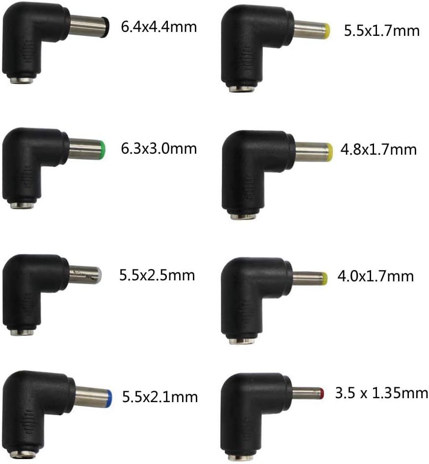 Charyza HD07 USB電源コードDCプラグケーブル、変換プラグ5.5x2.1mm（6.4x4.4mm、6.3x3.0mm_画像2