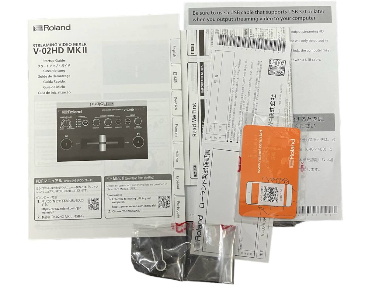 お12-052rK//【未使用】Roland V-02HD MKⅡ ビデオミキサー ビデオスイッチャー 開封品未使用_画像7