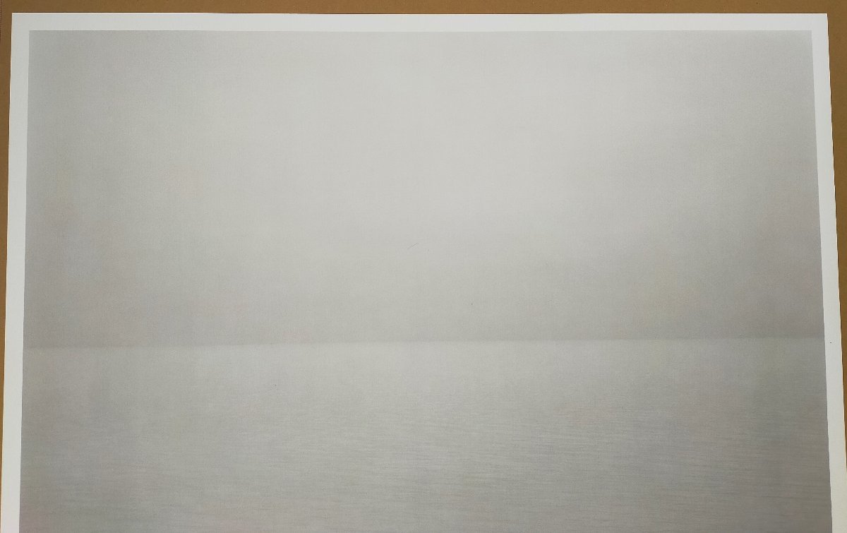 真作【宇美】杉本博司 Hiroshi Sugimoto Lake Superior, Cascade River,1995 from End of Time 2005年森美術館 時間の終わり展ポスター_画像2