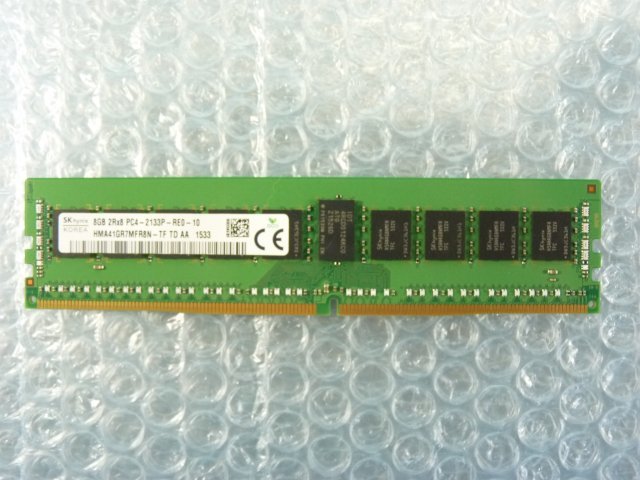 1NQH // 8GB DDR4 17000 PC4-2133P-RE0 Registered RDIMM 2Rx8 HMA41GR7MFR8N-TF // Fujitsu PRIMERGY CX2550 M1 取外 //在庫3の画像1
