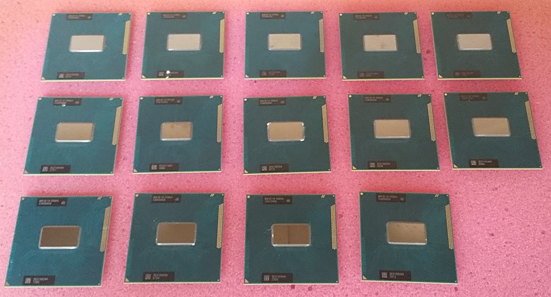 CPU 14 piece set Intel Core i5-3340M SR0XA i5 no. 3 generation processor used operation verification settled control number :C117