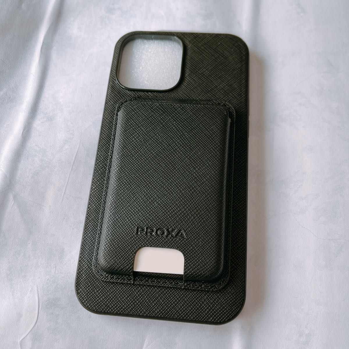 PROXA iPhone 13 多機能 ケース カードケース 収納 黒 アイフォン レザーケース カードホルダー スマホスタンド