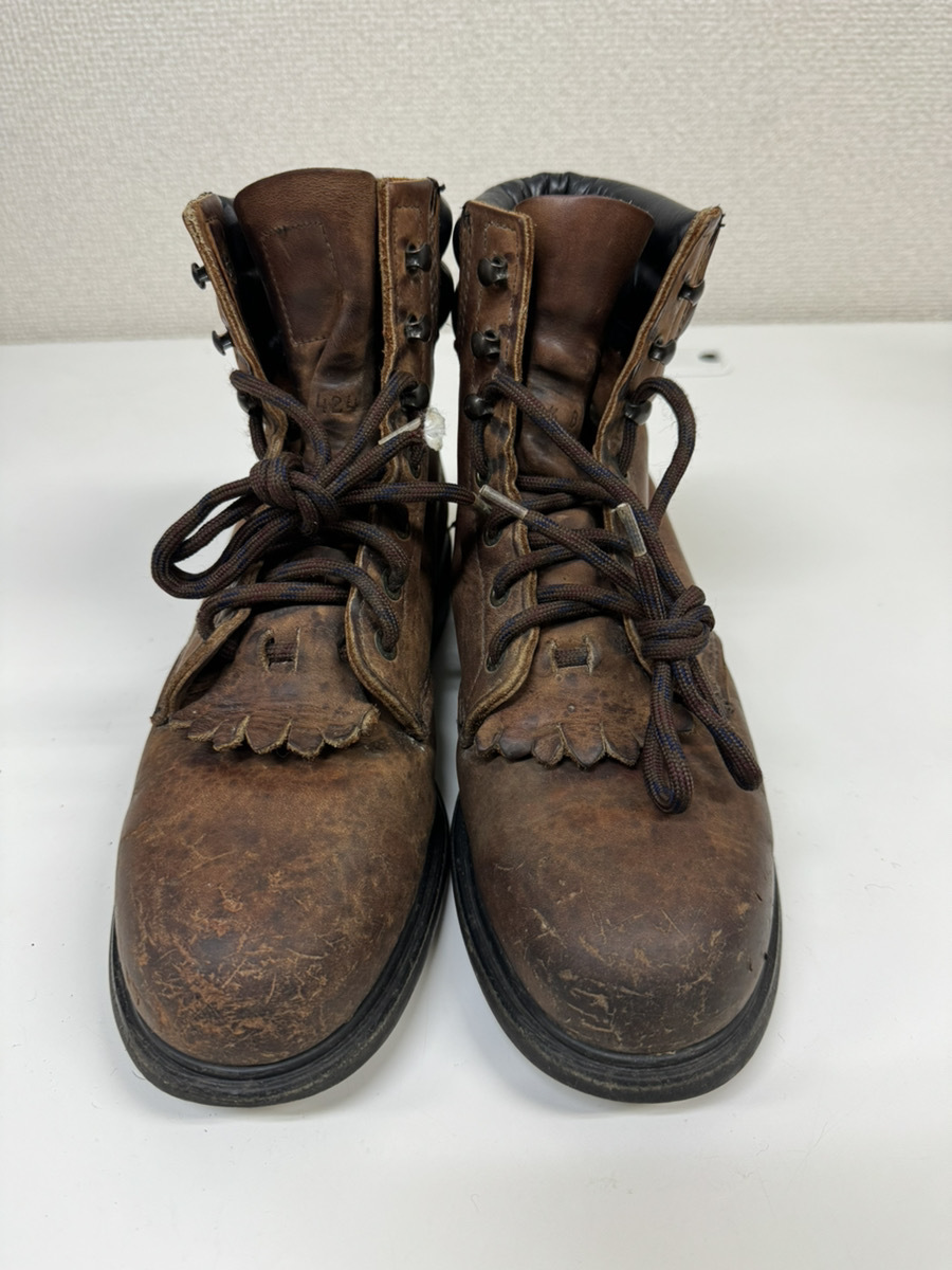 1647-02★REDWING SHOES レッドウィング革靴エンジニアブーツ茶色 ANSI Z41 PT99 F1/75C/75 EH サイズ　9 1/2 B （日本サイズ27.5）★_画像1