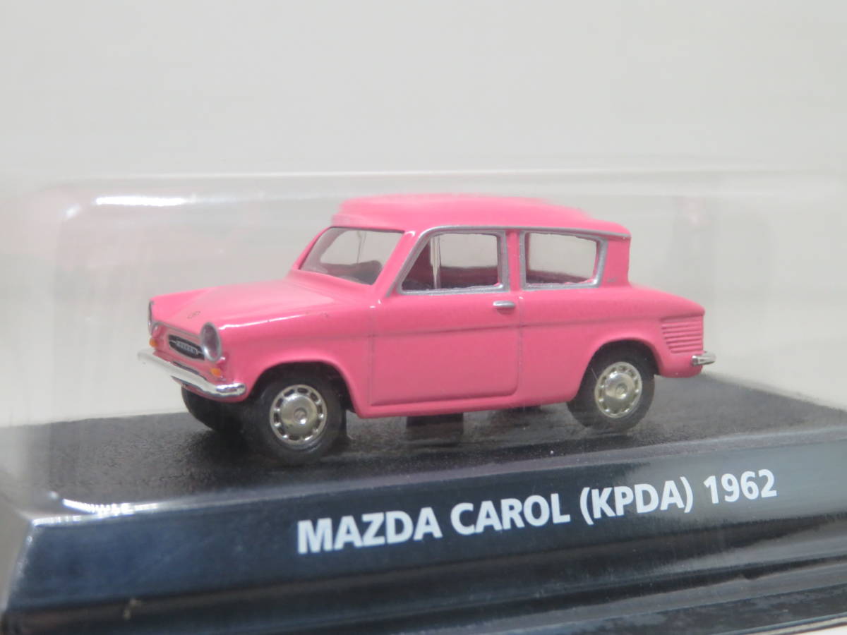 マツダ　キャロル　（ピンク）　MAZDA CAROL　1962　絶版名車コレクション　Vol.1　コナミ　1/64_画像2