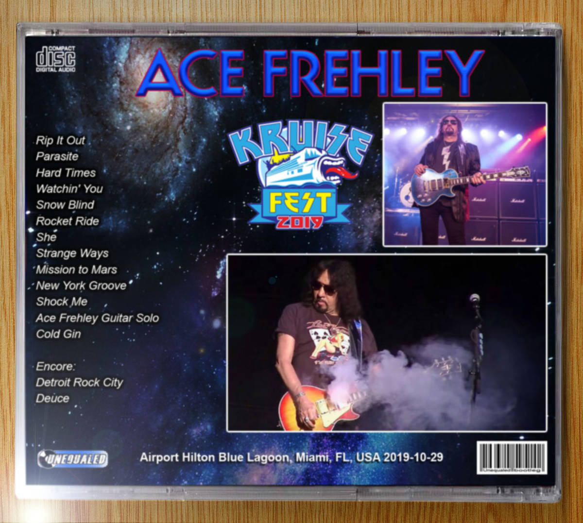 Ace Frehley 2019-10-29 Airport Hilton Blue Lagoon 2cd_画像2