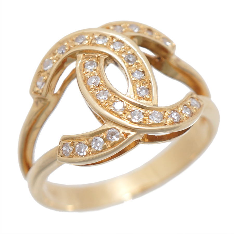 【在庫限り】 新品同様 K18 リング ダイヤモンド0.19ct 10.5号 4.2g その他ゴールド台