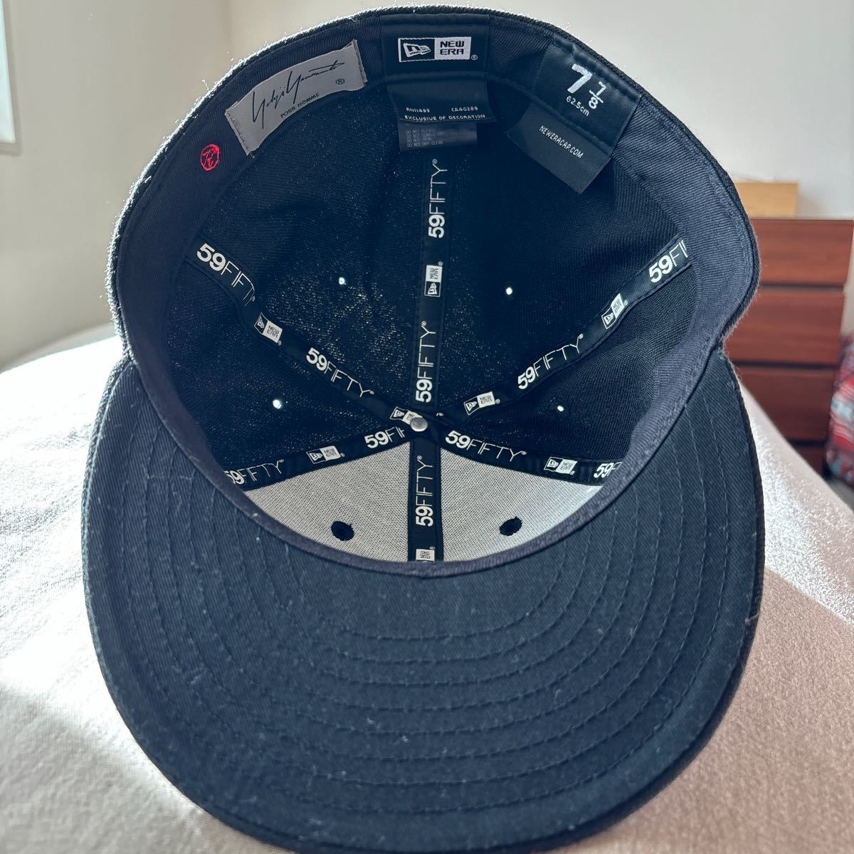 yohji yamamoto new era ヨウジヤマモト　ニューエラ　59FIFTY キャップ　ブラック　サイズ77/8 62.5センチ_画像2