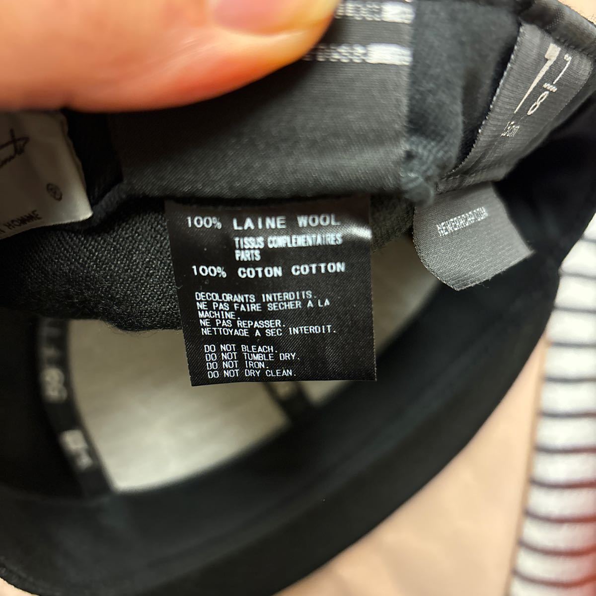 yohji yamamoto new era ヨウジヤマモト　ニューエラ　59FIFTY キャップ　ブラック　サイズ77/8 62.5センチ_画像5