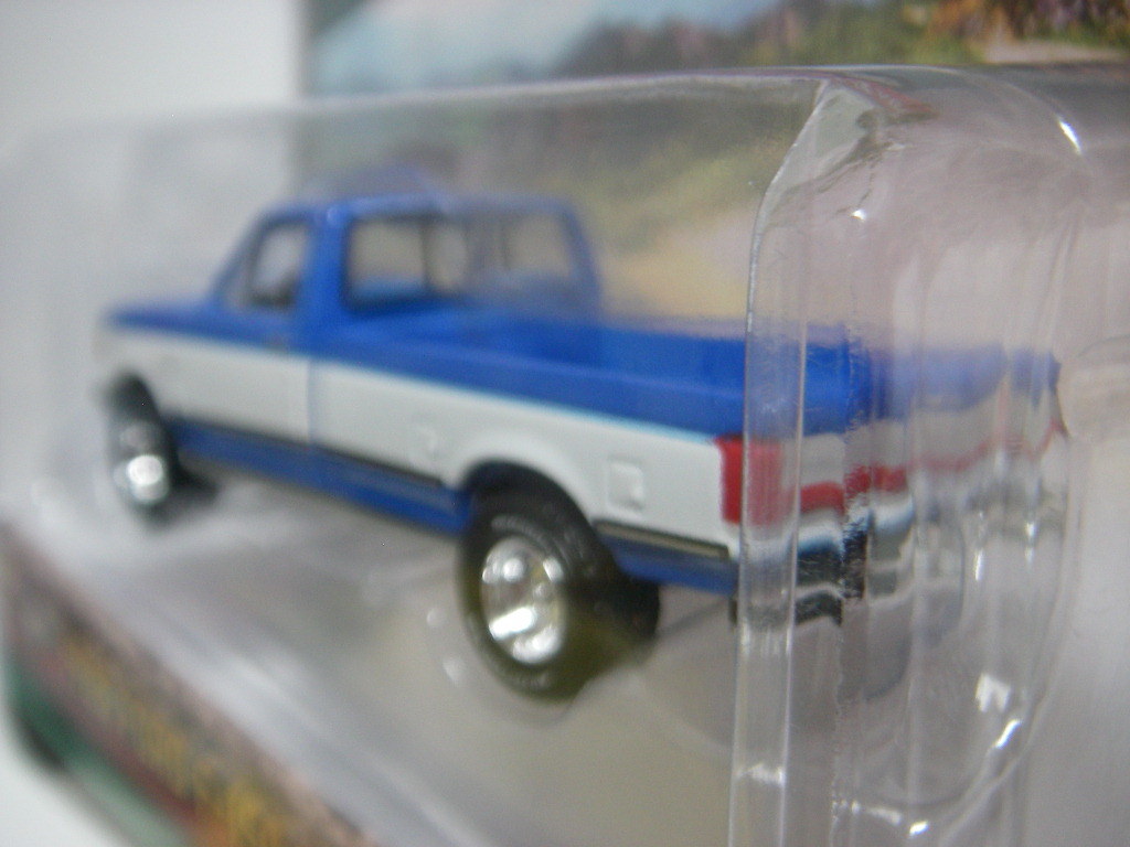 グリーンライト (青白) '88 フォード F-150 XLT LARIAT ＜未開封＞ Greenlight FORD_画像3