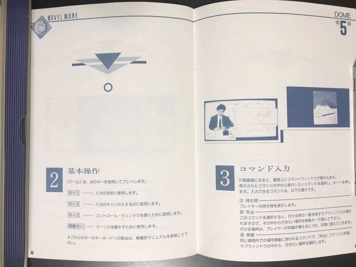 ★激レア 初動確認済 PC-8801mkII SR以降　NOVEL WARE 夏樹静子 DOME システム・サコム　ドーム/多摩豊/5インチ/FD_画像6