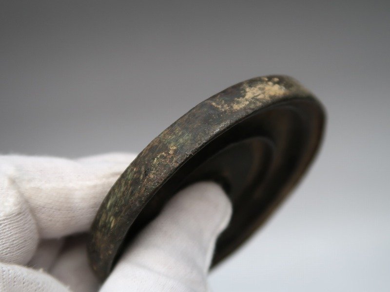 【集】092612古銅　青銅鏡3本　掘出品　中国唐時代美術金工_画像7