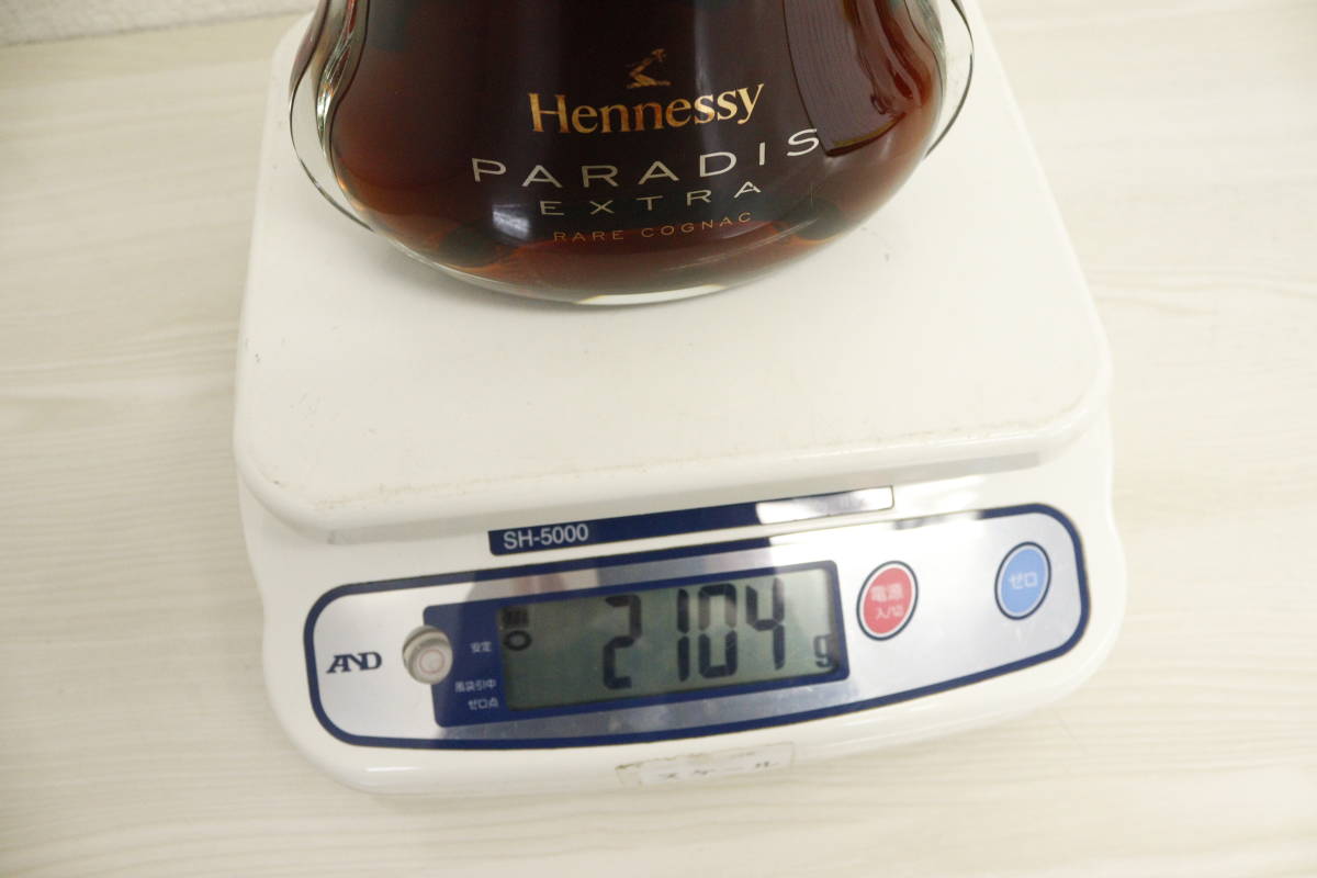  【未開栓】HENNESSY PARADIS EXTRA RARE COGNAC ヘネシー パラディ エクストラ コニャック 700ml 2104g 箱無し 5H499-S1_画像9