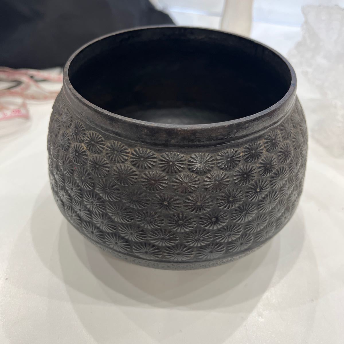 上品スタイル (アンティーク)茶道具 N8400 茶入れ鉄製 鉄製 銘あり その他