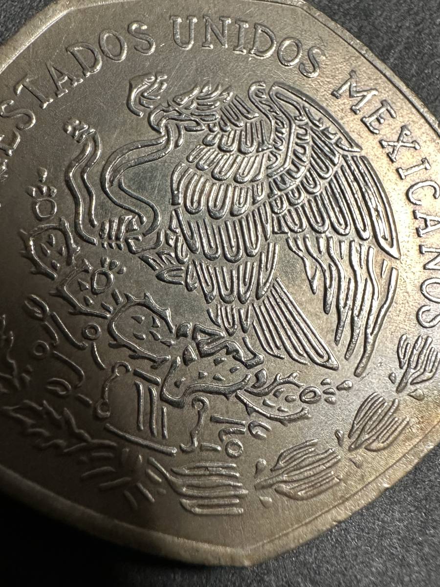 ★コレクター必見！！ ビンテージ メキシコ 10ペソ 硬貨 1978年 ミゲル・イダルゴ アンティークコイン 未洗浄 希少 約14.1g Tu121902_画像7
