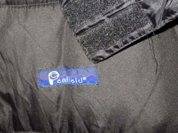 z3430Penfield★ペンフィールド★中綿★ロゴワッペン付き★パーカージップジャケット★サイズＬ★黒色★アウトドア★人気_画像3