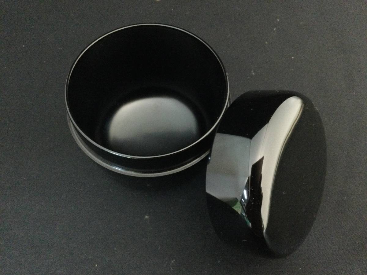 美品　黒中ナツメ　切合い　黒無地　棗　ナツメ　茶道具 共箱 茶道 抹茶 茶器 茶道 茶の湯 茶道具 蔵出し_画像3