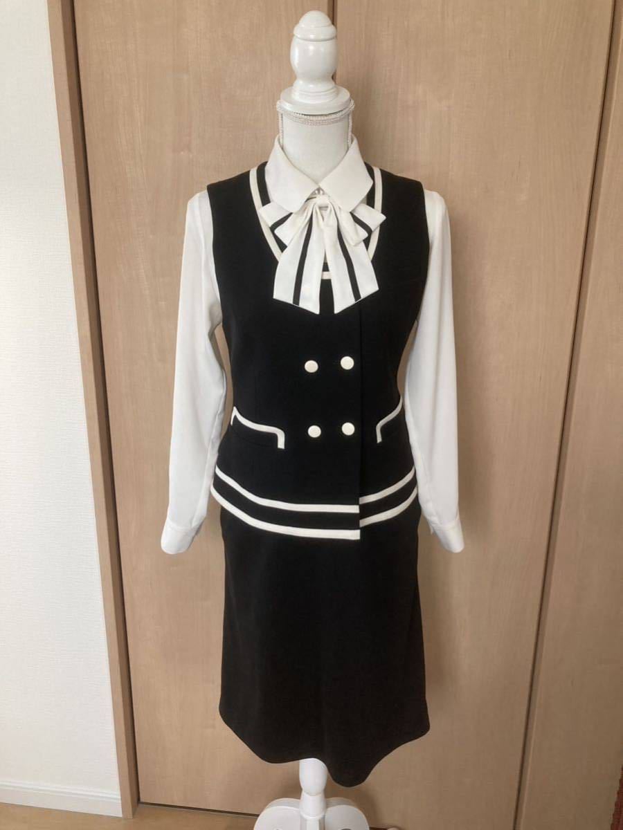 * MARYQUANT×U-FACTORY made uniform the best & blouse & skirt uniform 5 point set * acceptance . Mary Quant office work clothes One-piece 