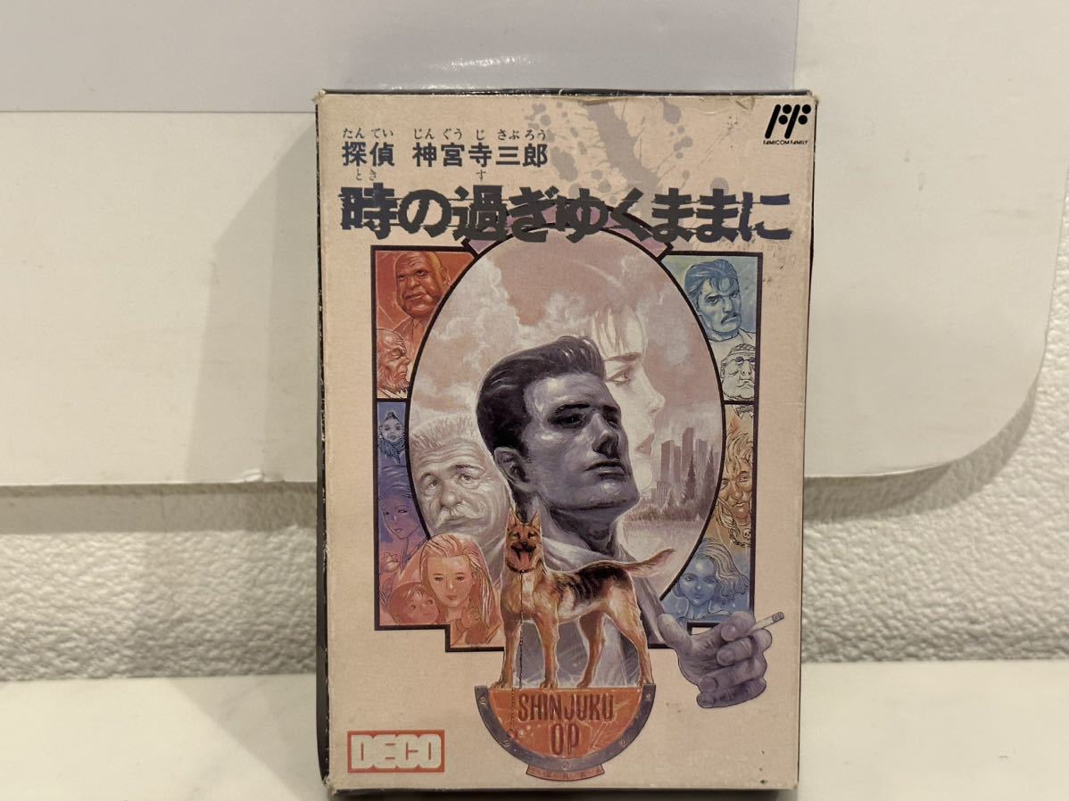 【中古】FC ファミコンソフト 探偵 神宮寺三郎 時の過ぎゆくままに データイースト 元箱 取説付 Nintendo 任天堂 レトロゲーム【札TB02】_画像1