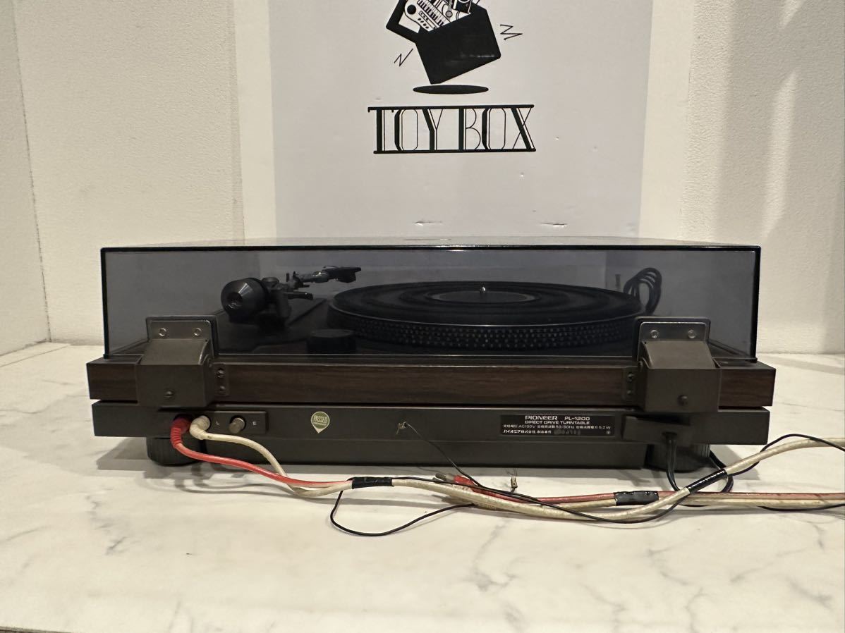 【中古】レコードプレーヤー Pioneer パイオニア PL-1200 ターンテーブル カートリッジ付き オーディオ 音響機器 【札TB02】_画像8