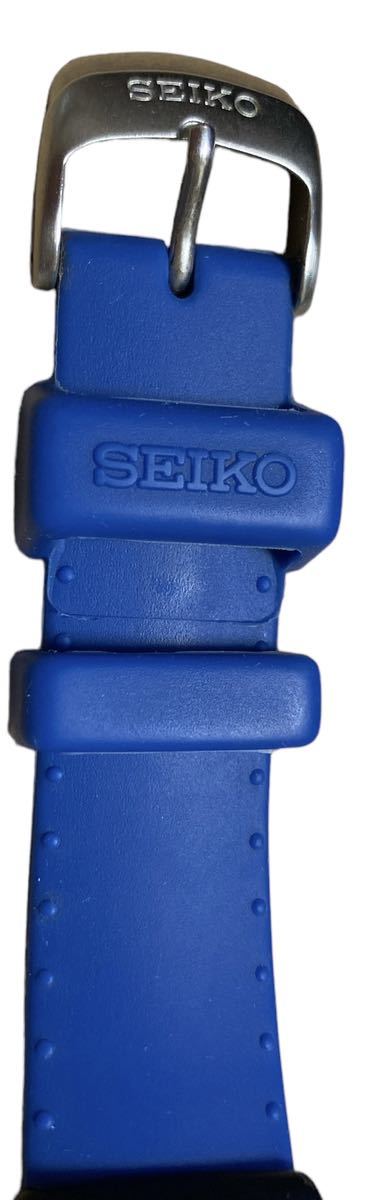 SEIKO セイコー KINETIC キネティック 5M42-0E40 ブルーバンド メンズ腕時計 レトロの画像5