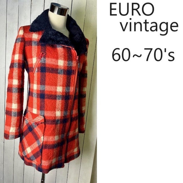 Yahoo!オークション - ヨーロッパ古着 60s~70s チェック ダブル Yahoo!オークション - ヨーロッパ古着 60s~70s チェック ダブル