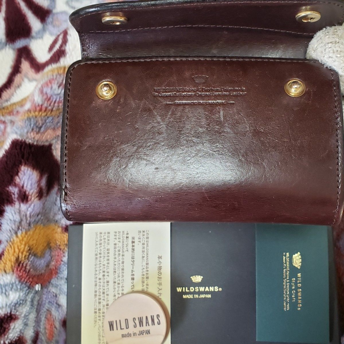 付属品完備 WILDSWANS ワイルドスワンズ BYRNE バーン saddle leather サドル レザー wallet