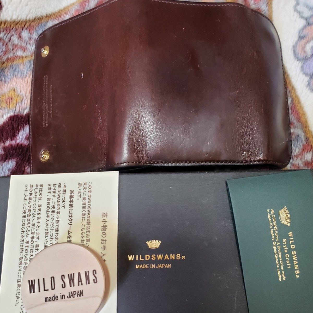 付属品完備 WILDSWANS ワイルドスワンズ BYRNE バーン saddle leather サドル レザー wallet