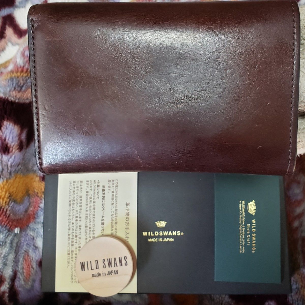 付属品完備 WILDSWANS ワイルドスワンズ BYRNE バーン saddle leather サドル レザー wallet