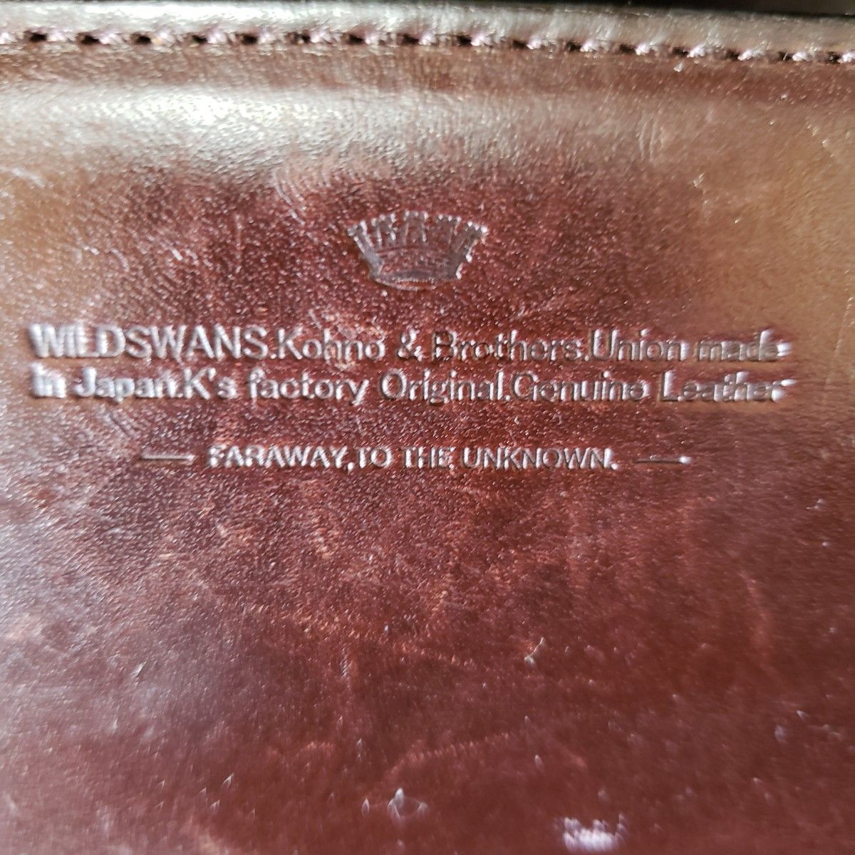 付属品完備 WILDSWANS ワイルドスワンズ BYRNE バーン saddle leather サドル レザー wallet