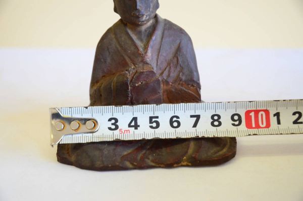 木彫り 仏像 古美術 仏教美術 骨董 旧家蔵出し 縦8cm 横9cm 奥行7cm_画像9