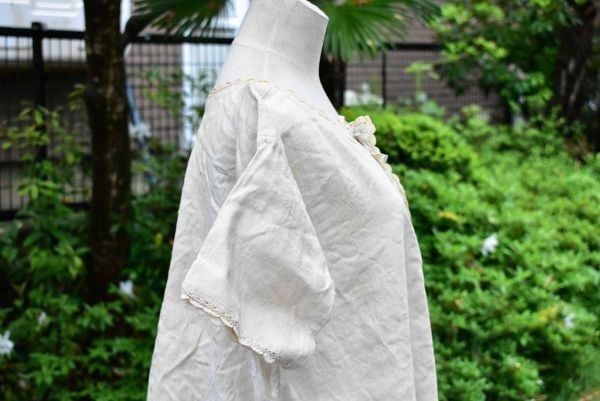19世紀 イギリス アンティーク リネン スモック ドレス 刺繍 コットン ワンピース 3着セット 当時物 1800年代後半 画像43枚掲載中_画像5