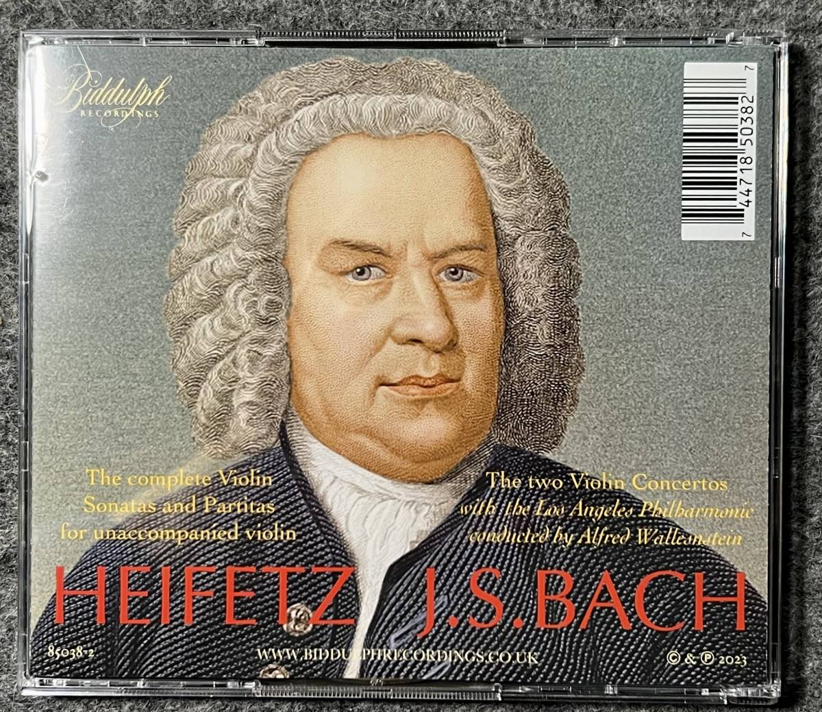 JASCHA HEIFETZ - PLAYS J.S. BACH BIDDULPH 2CD_画像2