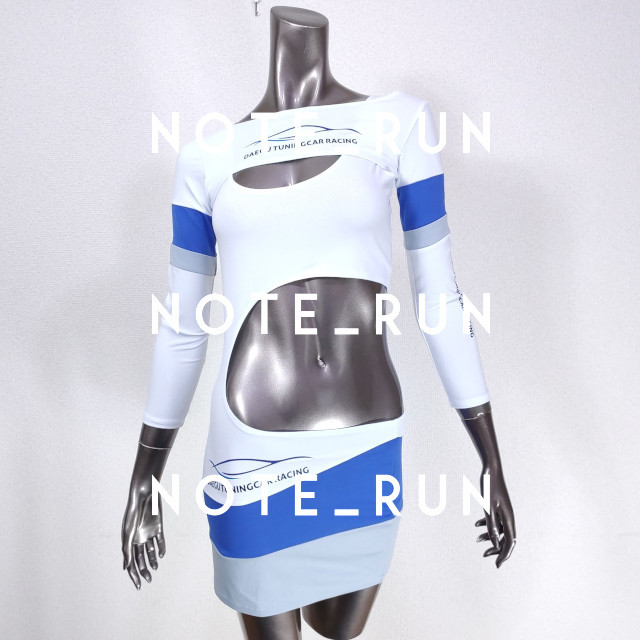 【xdt】コスチューム RQ レースクイーン 衣装　白・青_画像2