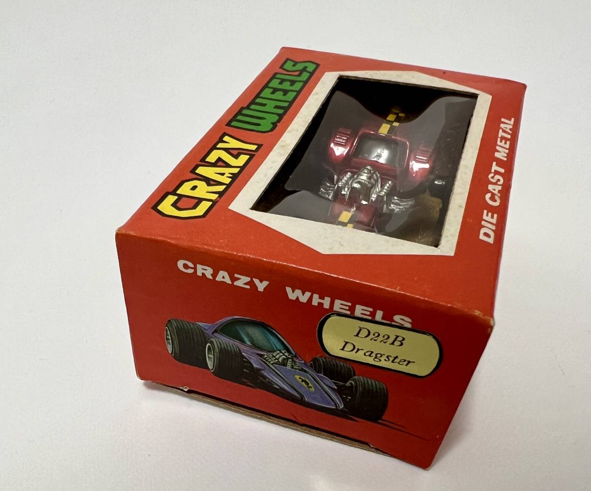 未開封品 増田屋 MODERN TOYS CRAZY WHEELS DIE CAST METAL D22B Dragster ミニカー_画像2