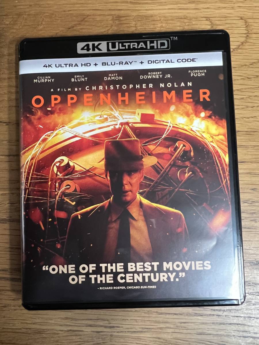 OPPENHEIMER 『オッペンハイマー』 4K UltraHD (UHD) Blu-ray ブルーレイ US盤 【中古】 + Blu-ray + Digital_画像1