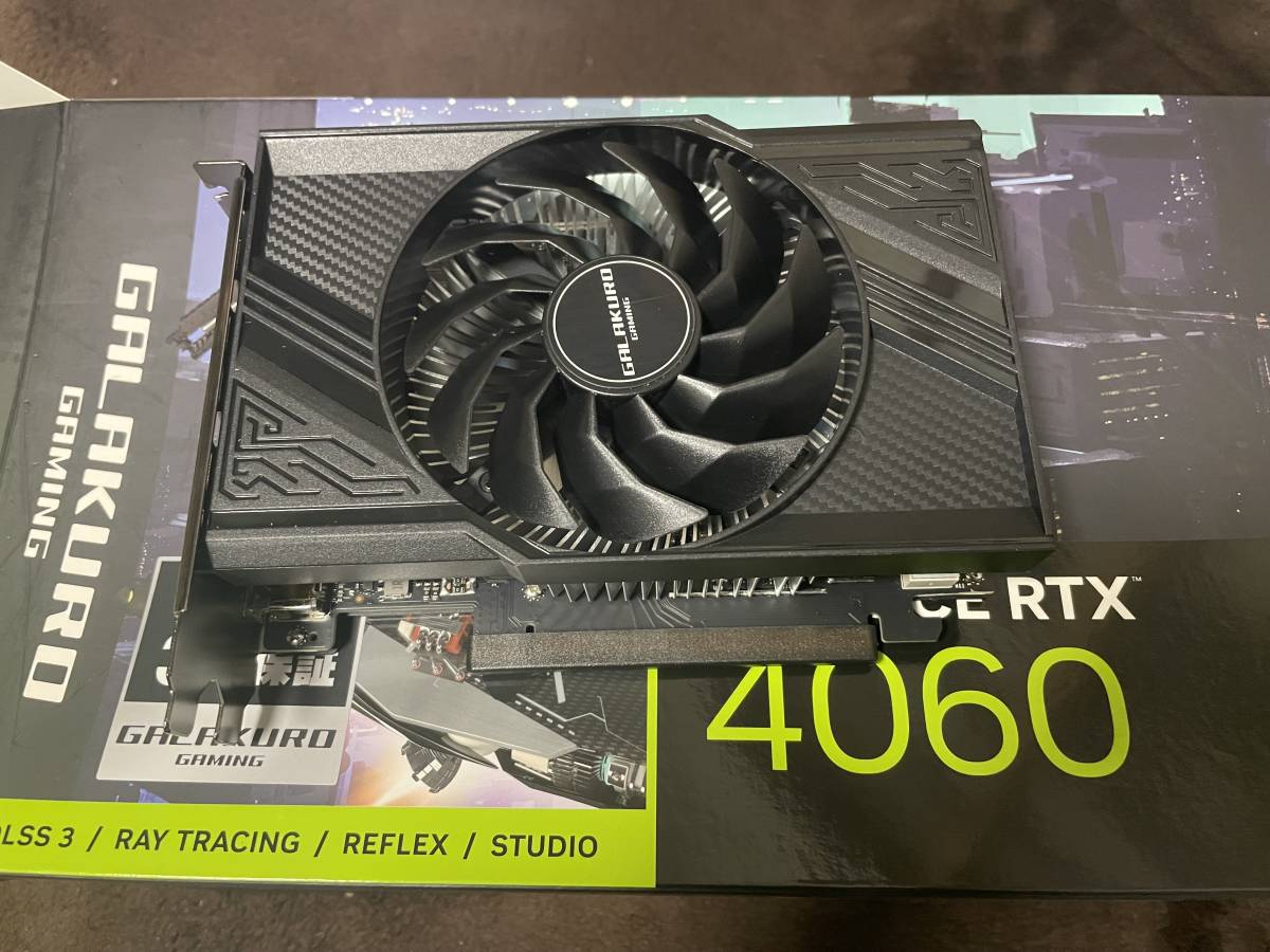 GG-RTX4060-E8GB/SF 玄人志向 GALAKURO GAMING NVIDIA GeForce RTX 4060_画像1