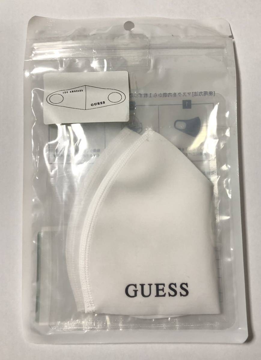  новый товар *GUESS* Guess Logo маска 2 шт. комплект белый × чёрный серия маска для лица простуда пыльца пыль для мужчин и женщин 