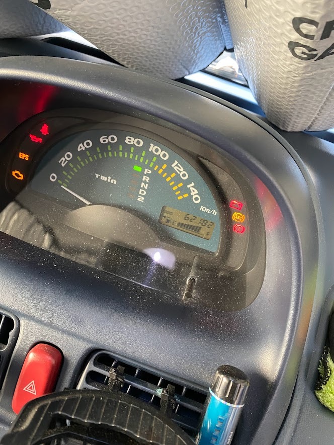 スズキツインAT ガソリン660cc グレーツートン 63.000km　検令和7年1月 ワタナベホイール　センターマフラー　社外スタビ　フルバケ_画像7