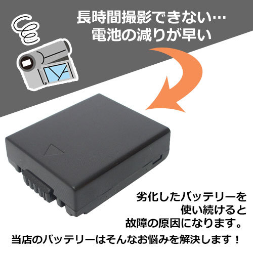 充電器セット パナソニック(Panasonic) DMW-BM7 互換バッテリー ＋充電器（USB） コード 00524-00661_画像2