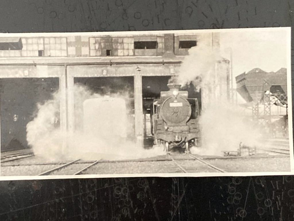 昭和鉄道写真：名古屋機関区のD51 701/3景。1960年頃撮影。7.7×11.8㎝/5.8×11.8㎝。_画像4