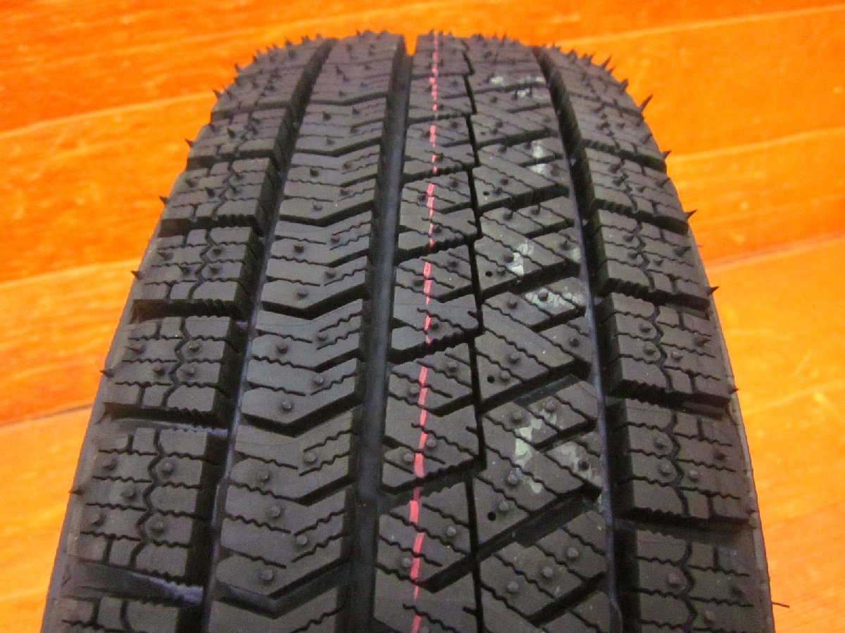 Y4】新品セット☆BRANDLE-LINE N52 Vスポーク 14インチ 4.5J +44 PCD100 4H ブリヂストン ブリザックVRX2 155/65R14(2022年製) 軽自動車_画像8