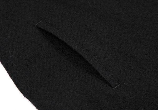ワイズY's ウールラップデザインフィッシュテールスカート 黒2_画像8