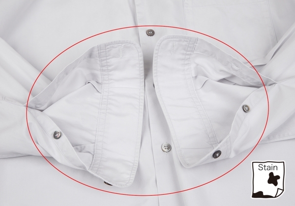  Yohji Yamamoto костюм do Homme Broad постоянный рубашка светло-серый 2